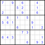 Судоку 9х9 #1036 средний