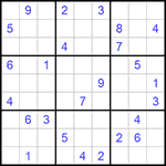 Судоку 9х9 #1038 средний