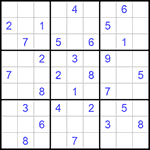 Судоку 9х9 #1039 средний