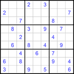 Судоку 9х9 #1040 средний