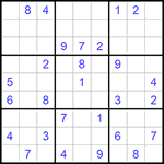 Судоку 9х9 #1041 средний