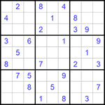 Судоку 9х9 #1042 средний