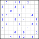 Судоку 9х9 #1044 средний