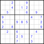 Судоку 9х9 #1045 средний