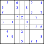 Судоку 9х9 #1046 средний