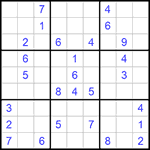 Судоку 9х9 #1047 средний