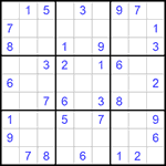 Судоку 9х9 #1048 средний