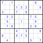 Судоку 9х9 #1049 средний