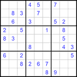 Судоку 9х9 #1050 средний