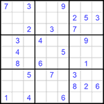 Судоку 9х9 #1055 средний