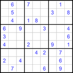 Судоку 9х9 #1056 средний