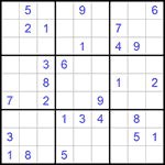 Судоку 9х9 #1057 средний