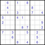 Судоку 9х9 #1058 средний