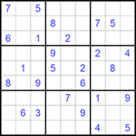 Судоку 9х9 #1059 средний