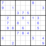 Судоку 9х9 #1061 средний