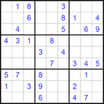 Судоку 9х9 #1065 средний