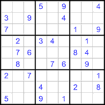 Судоку 9х9 #1067 средний