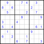 Судоку 9х9 #1068 средний
