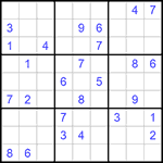 Судоку 9х9 #1071 средний