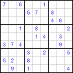 Судоку 9х9 #1072 средний