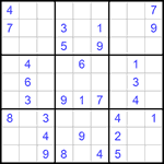 Судоку 9х9 #1073 средний
