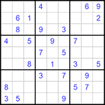 Судоку 9х9 #1074 средний