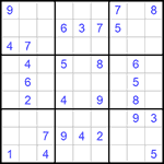 Судоку 9х9 #1076 средний