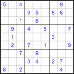 Судоку 9х9 #1077 средний