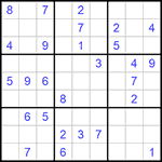 Судоку 9х9 #1080 средний