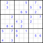 Судоку 9х9 #1081 средний