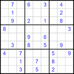 Судоку 9х9 #1082 средний