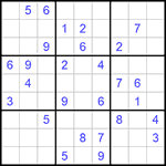 Судоку 9х9 #1083 средний