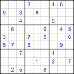 Судоку 9х9 #1086 средний