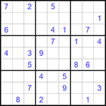 Судоку 9х9 #1089 средний