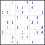 Судоку 9х9 #1090 средний