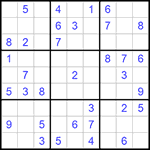 Судоку 9х9 #1091 средний