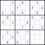 Судоку 9х9 #1093 средний