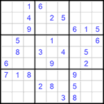 Судоку 9х9 #1094 средний