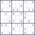 Судоку 9х9 #1098 средний