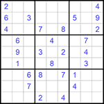 Судоку 9х9 #1099 средний