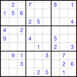 Судоку 9х9 #1100 средний