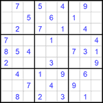 Судоку 9х9 #1101 средний