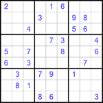 Судоку 9х9 #1103 средний