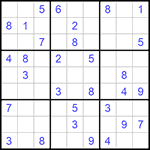 Судоку 9х9 #1104 средний