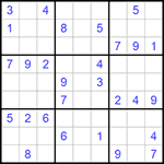 Судоку 9х9 #1107 средний