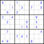 Судоку 9х9 #1109 средний