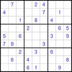 Судоку 9х9 #1111 средний