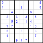 Судоку 9х9 #1112 средний