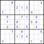 Судоку 9х9 #1116 средний