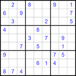 Судоку 9х9 #1117 средний